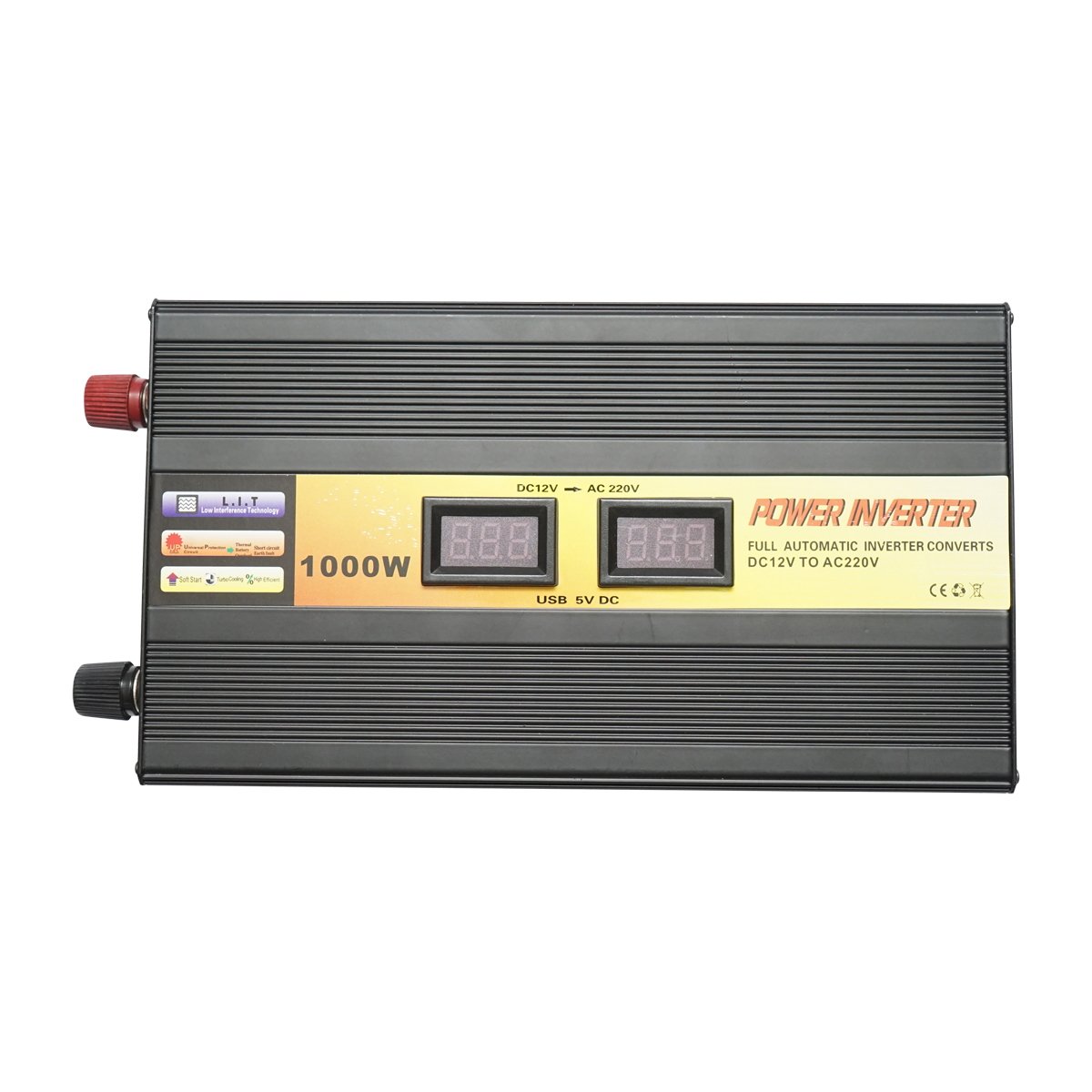 Invertor tensiune 12V-220V 1000W LCD cu USB Breckner Germany